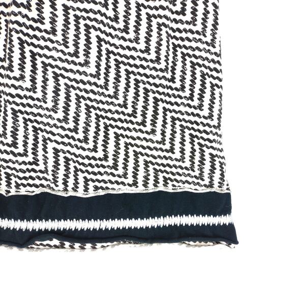 prAna Lisette Black & White Geometric Boho Cotton Stretch A-Line Skirt Women's S - Picture 4 of 7